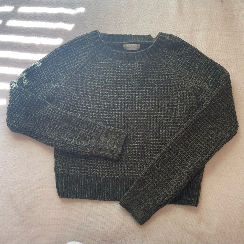 Altar’d State Green Chenille sweater